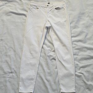 Gap White Skinny Jeans, Size 14/32
